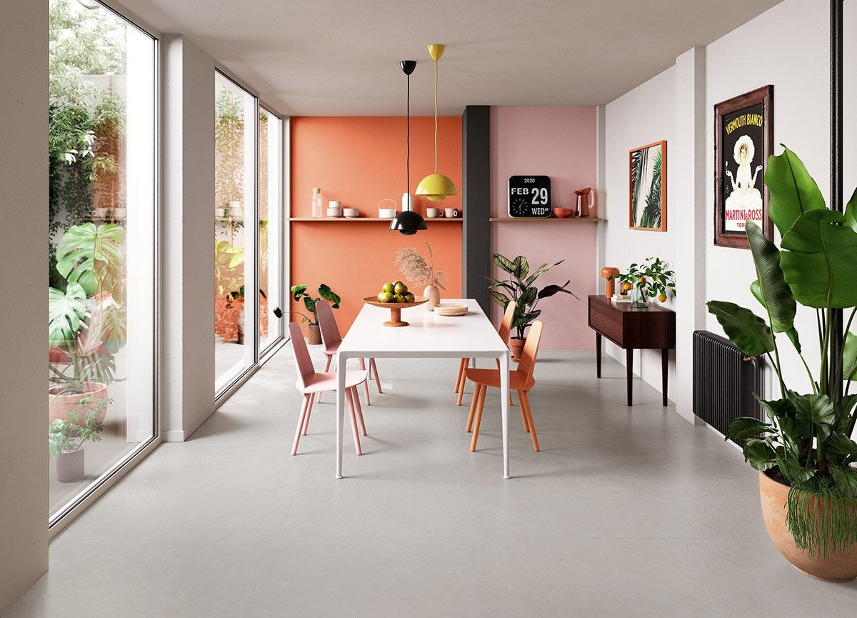Pavimento rivestimento 120x120 Cm Effetto Resina In Gres in gres porcellanato e ceramica, superficie e texture...