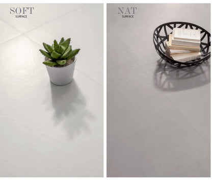 Pavimento rivestimento 60x120 Effetto Resina In Gres Porcellanato Ash Soft Ceramica Sant Agostino Insideart CSAIAAS612