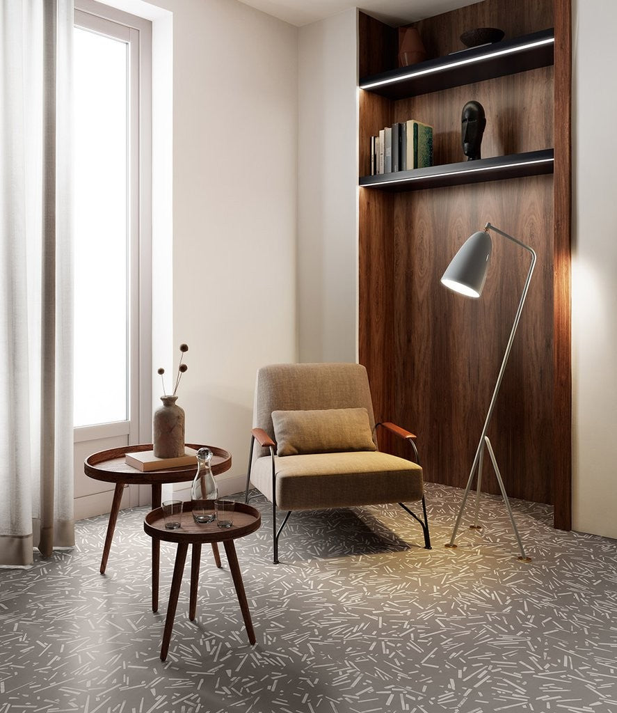 Pavimento rivestimento 90x90 Decoro In Gres Porcellanato in ceramica, superficie e texture ravvicinata del gres