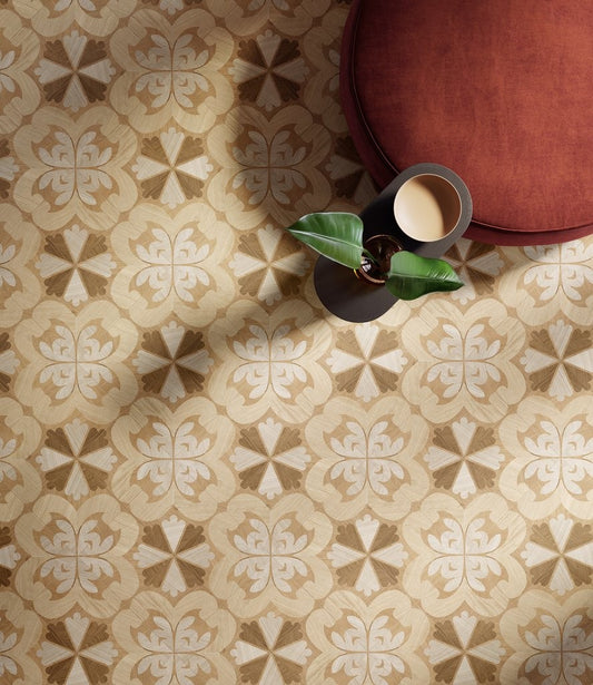 Pavimento 20x20 con decoro Effetto Legno In Gres Porcellanato Classic 05 Ceramica Sant Agostino Intarsi CSAICL0520