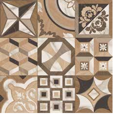 Pavimento 20x20 con decoro Effetto Legno In Gres in ambientazione completa, vista d'insieme della stanza