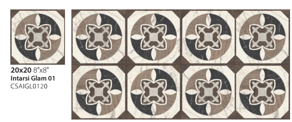 Pavimento 20x20 con decoro Effetto Legno In Gres in ambientazione completa, vista d'insieme della stanza