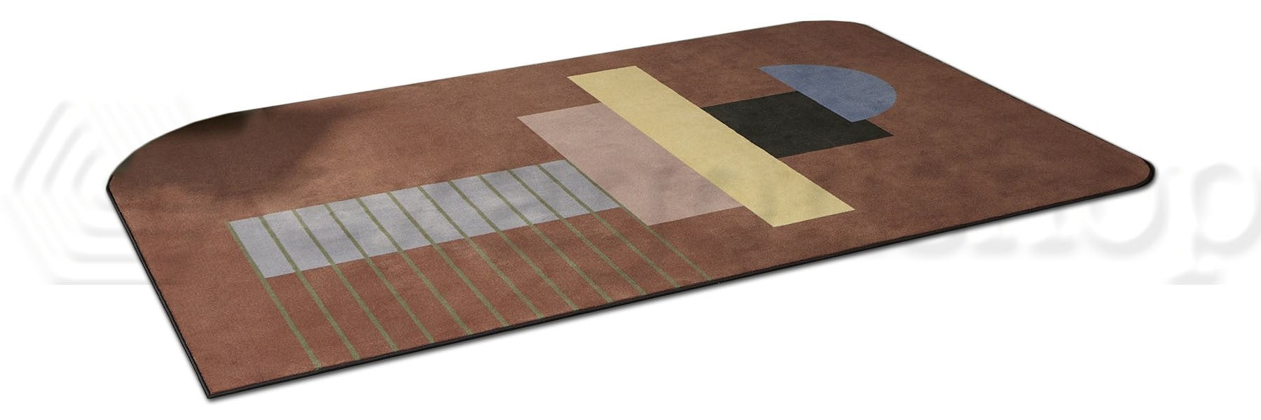 Antonio Lupi Geometrie Volanti 2x3 Tappeto In Velluto GV646 Multicolore, dettaglio ravvicinato dei materiali - Antonio...