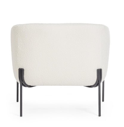 Andrea Bizzotto Claudine Poltrona effetto Boucle Bianco 0748305