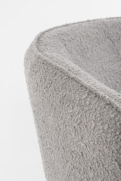Andrea Bizzotto Avril poltrona effetto boucle grigio 0748312