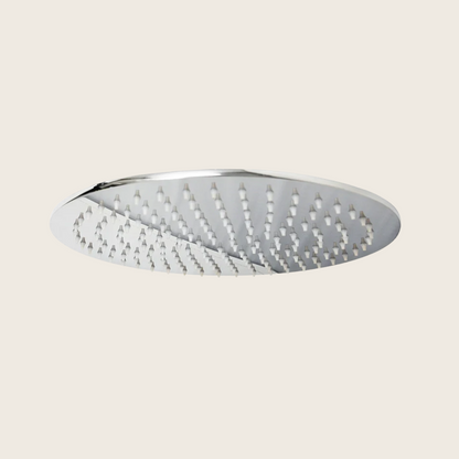 Soffione doccia tondo 30 cm 6,5 mm in acciaio cromo lucido Smart