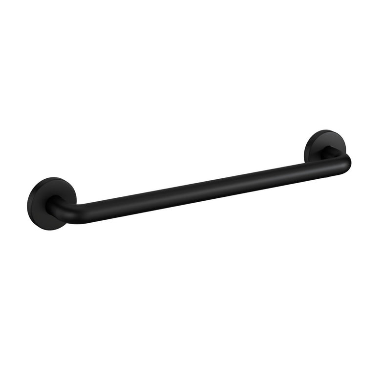 Maniglia 45 cm di Sicurezza vasca Nero Satinato Cosmic Nero Opaco, dettaglio ravvicinato del materiale e dell'aggancio...
