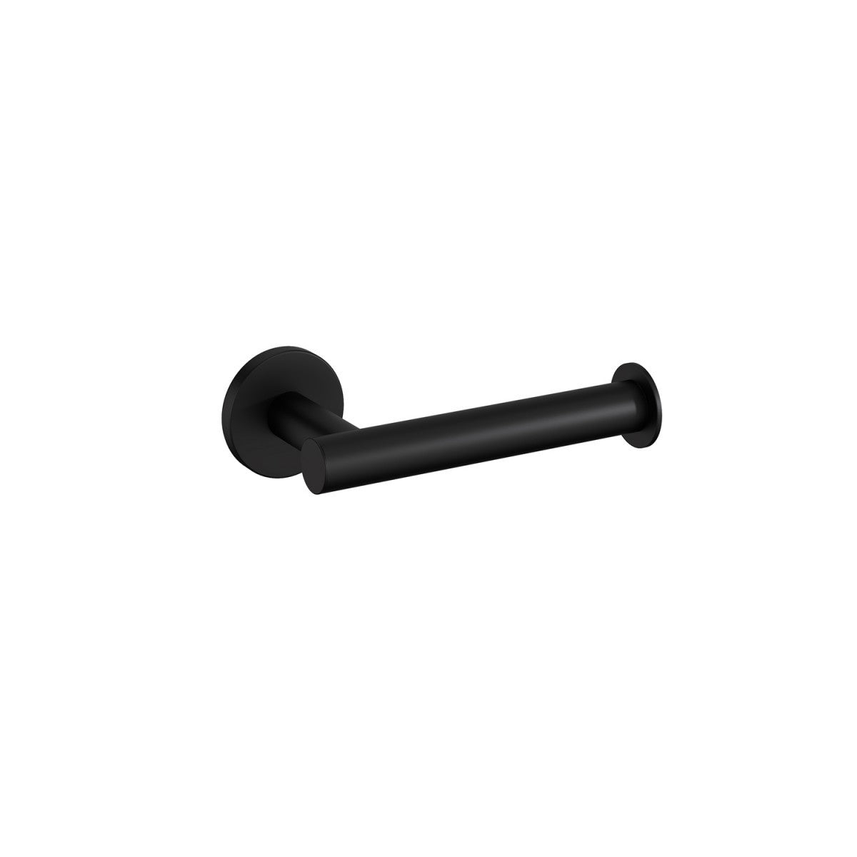 Portarotolo Bagno Senza Coperchio Nero Opaco Cosmic Nero Satinato montato a parete, vista del design e della finitura...