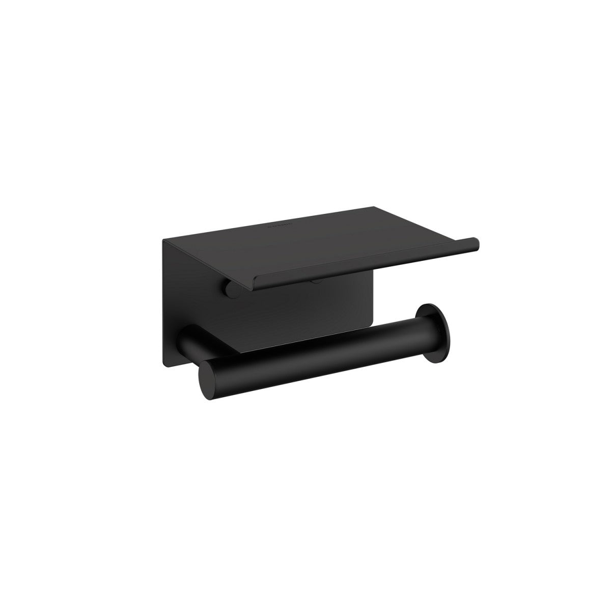 Portarotolo a muro coperto nero Soft Black Architect Soft Black Nero Sat montato a parete, vista del design e della finitura