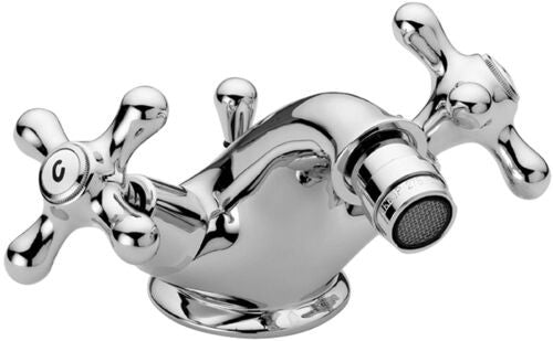 Paffoni Viola VLV125 Gruppo Bidet Monoforo classico scarico Cromato, dettaglio ravvicinato della finitura e del marchio