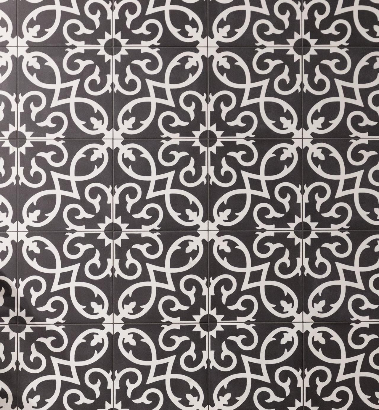 Pavimento rivestimento 20x20 decoro 10 mm In Gres posata in ambiente arredato, dettaglio della venatura