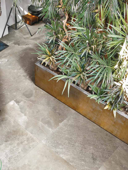Cerim Rock Salt Pavimento Rivestimento 60x60 Cm Rettificato 10mm Effetto Pietra Gres Porcellanato Smaltato Danish Smoke