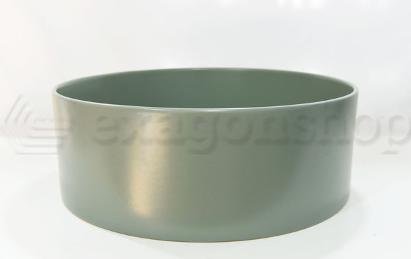 Nic Ovvio 001449 Lavabo Tondo Da Appoggio Colorato 45 Cm Salvia Matt