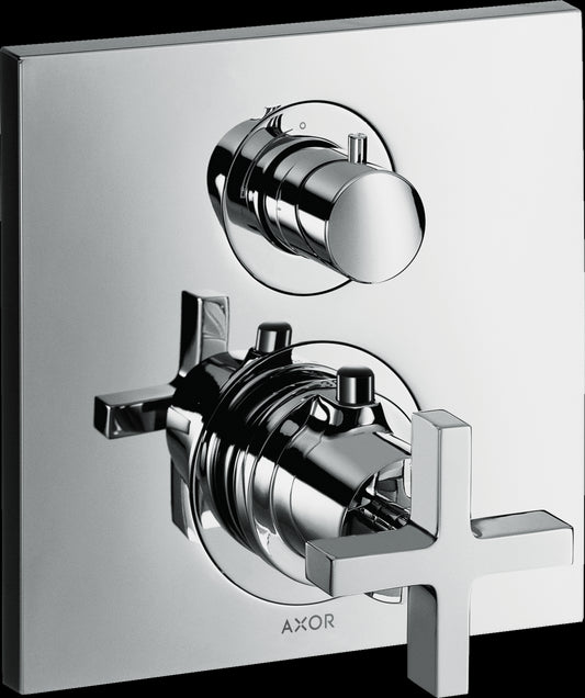 Set Esterno miscelatore Doccia Termostatico con deviarore senza parte Incasso Cromo Hansgrohe Citterio 39705000
