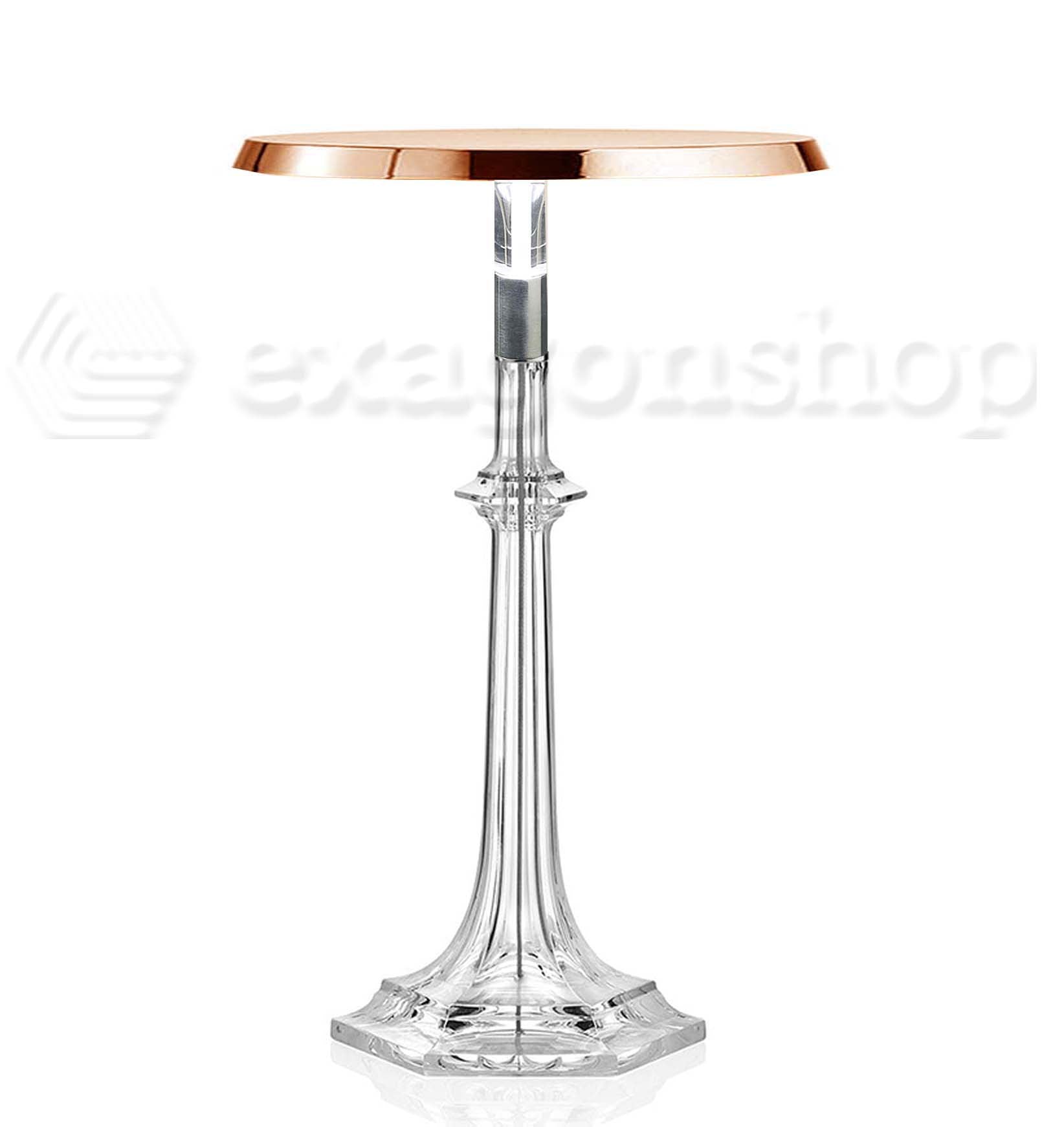 Flos Bon jour Versailles Lampada da tavolo Rame spenta, dettaglio del corpo lampada e dei materiali