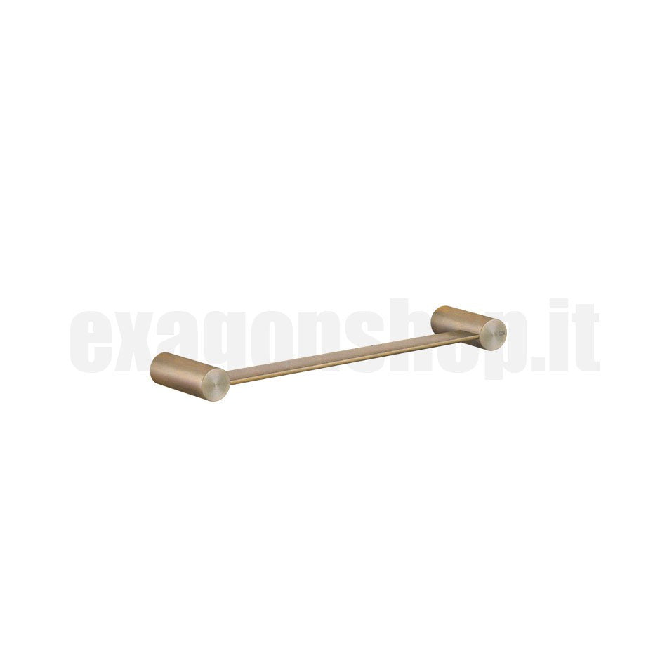 Porta Salviette 30 Cm Bronzo Caldo spazzolato Gessi Warm Bronze Brushed montato a parete, vista del design e della finitura