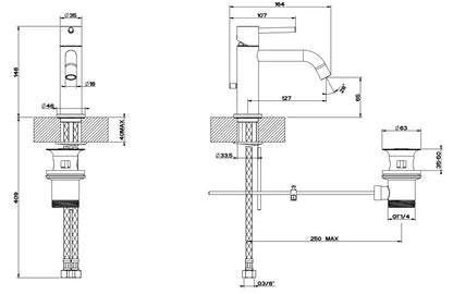 Gessi Via Tortona Miscelatore Lavabo monocomando Con Scarico cromo Emporio 18601