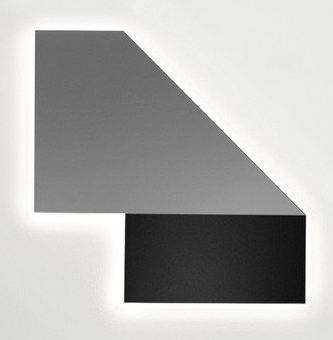Antonio Lupi Specchio 74x74 con illuminazione Nero spenta, dettaglio del corpo lampada e dei materiali - Antonio Lupi Design