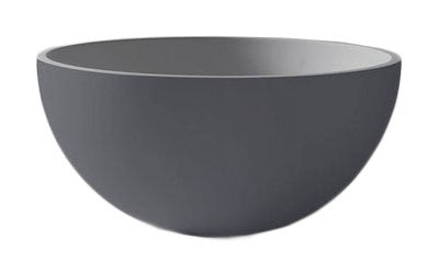Antonio Lupi Urnamood Lavabo 50 cm Da Appoggio Colormood ambientato su piano bagno con accessori - Antonio Lupi Design