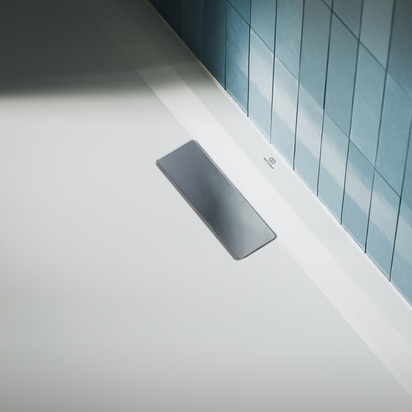 Piatto Doccia 120x80 Rettangolare 25 mm Filo e Sopra Pavimento e Su Rialzo In Acrilico Bianco Ultraflat New T446901 Ideal Standard
