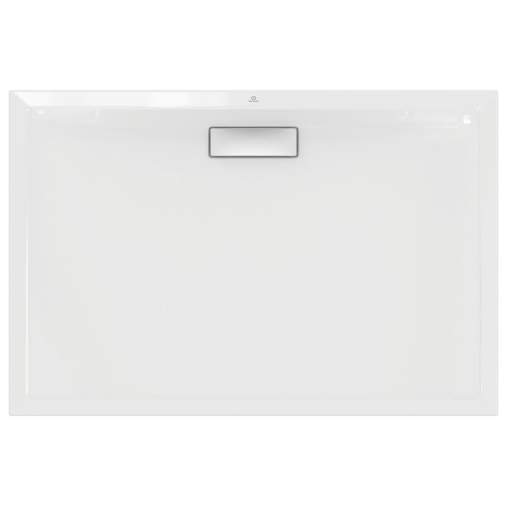 Piatto Doccia 120x80 Rettangolare 25 mm Filo e Sopra Pavimento e Su Rialzo In Acrilico Bianco Ultraflat New T446901 Ideal Standard