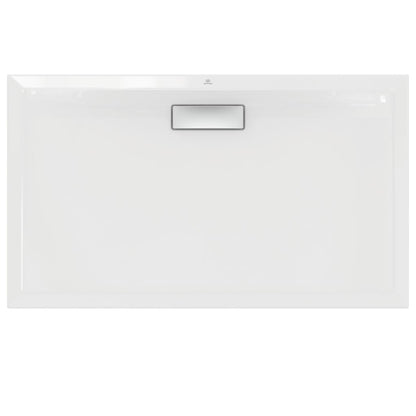 Piatto Doccia 120x70 Rettangolare 25 mm Filo e Sopra Pavimento e Su Rialzo In Acrilico Bianco Ultraflat New T447601 Ideal Standard