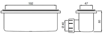 Piletta Rettangolare Con Copripiletta  Cromo Per Piatti Doccia Ultraflat New T4493aa Ideal Standard