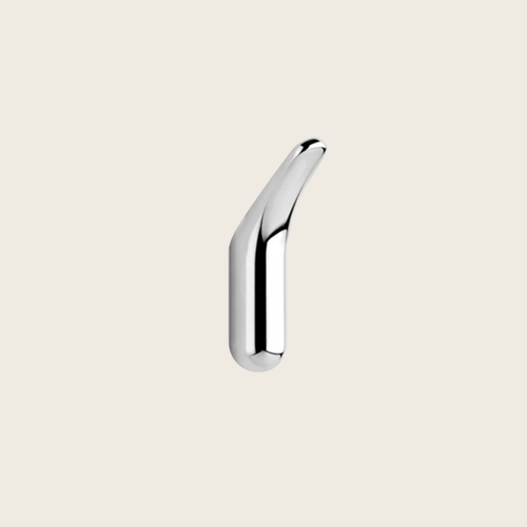 Gessi Goccia gancio Appendino a Muro Cromo in ottone e lucido montato a parete, vista del design e della finitura