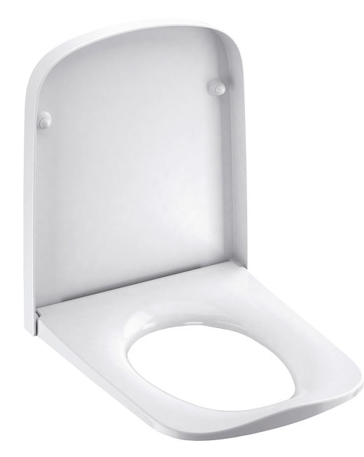 Sedile Per Vaso Con chiusura Softclose bianco Teceone Tece 00 Bianco ambientato su piano bagno con accessori - Tece Italia