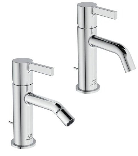 Ideal standard Joy coppia miscelatori bidet e lavabo con asta cromo BC784AA+BC775AA