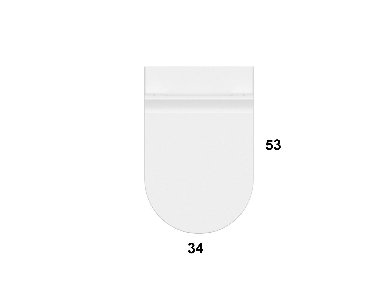 Ceramica Globo Mode Vaso A Pavimento Senza Brida senza, vista laterale del profilo e della forma