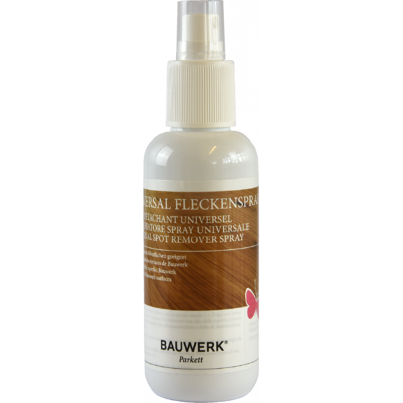 Bauwerk Spray Smacchiatore Universale per parquet 150 ml in naturale montato a parete, vista del design e della finitura...