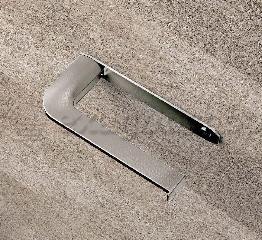 Colombo design Trenta Porta Rotolo wc a muro Cromo montato a parete, vista del design e della finitura