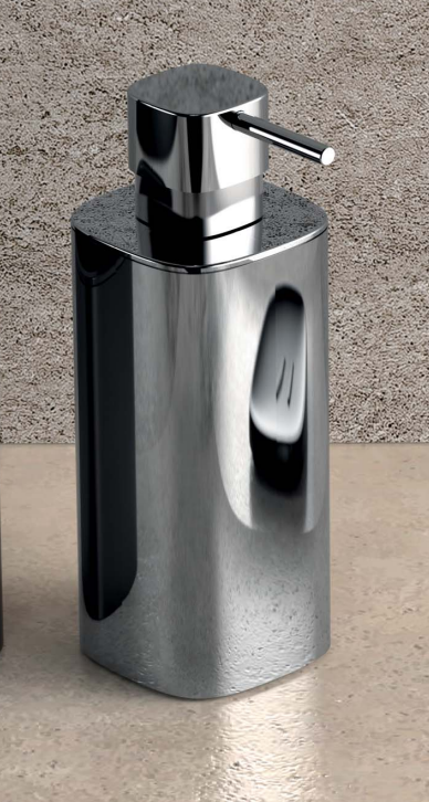 Colombo design Trenta dispenser porta sapone liquido da montato a parete, vista del design e della finitura