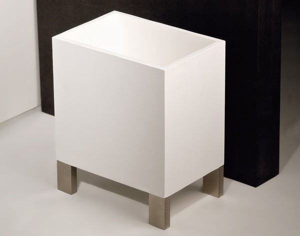 Cestino gettacarta da bagno bianco Cromo Rettangolo 20990 Gessi