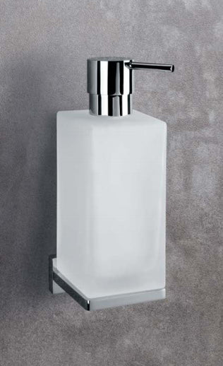 Colombo Look B9316 Dispenser a Parete in vetro Acidato Naturale cromo