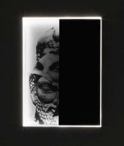 Antonio lupi Collage353w specchio 54x75 illuminato con cornice alluminio
