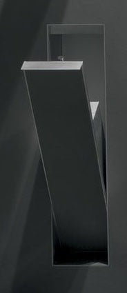 Antonio Lupi Sesamo6 Porta Scopino A Scomparsa Acciaio Inox Acciaio Inossidabile montato a parete, vista del design e...