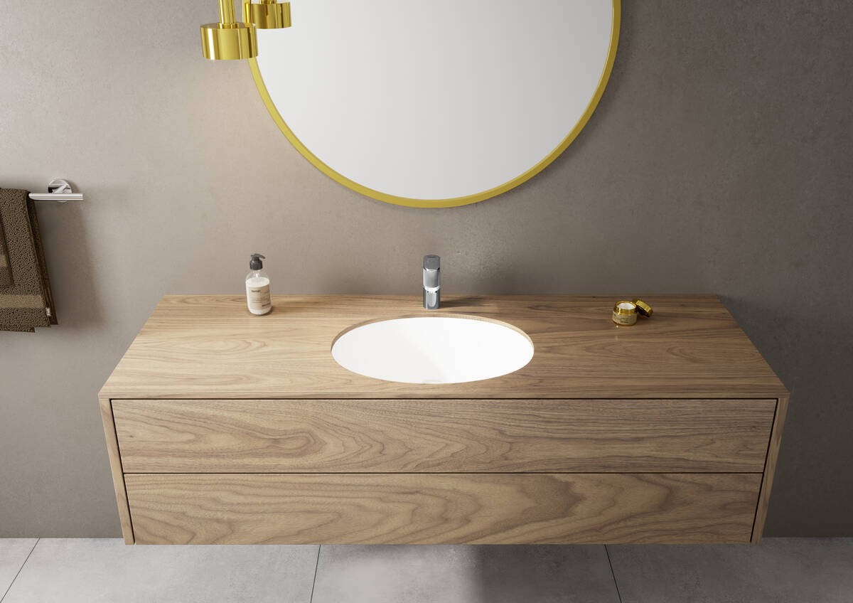 Hansgrohe Vernis Blend Miscelatore Lavabo con Saltarello, vista frontale su sfondo bianco
