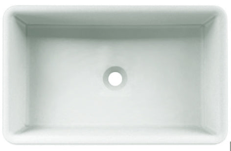 Nic Semplice Lavabo 60x37 Da Appoggio Senza Troppo Pieno In Verde Acqua Bianco, vista laterale del profilo e della forma...