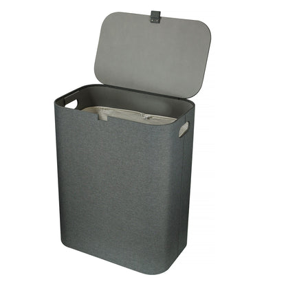 Cesto Porta Biancheria idrorepellente effetto lino Grigio Koh-i-noor Bellagio 3063GR