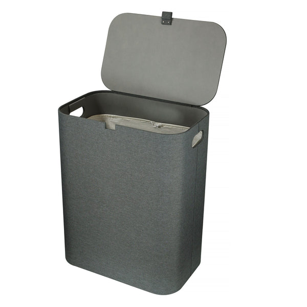 Cesto Porta Biancheria idrorepellente effetto lino Grigio Koh-i-noor Bellagio 3063GR