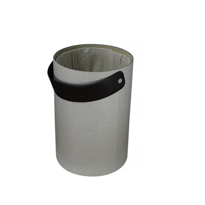 Cesto Porta Biancheria idrorepellente imitazione lino Ecru Koh-i-noor Stresa