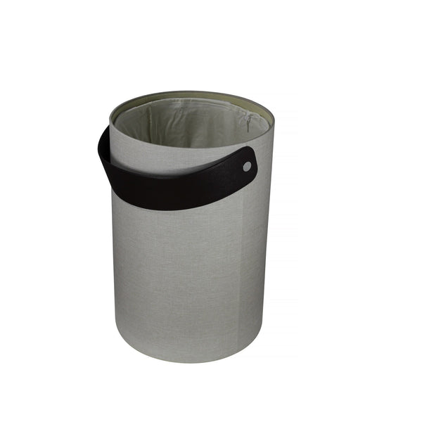 Cesto Porta Biancheria idrorepellente imitazione lino Ecru Koh-i-noor Stresa