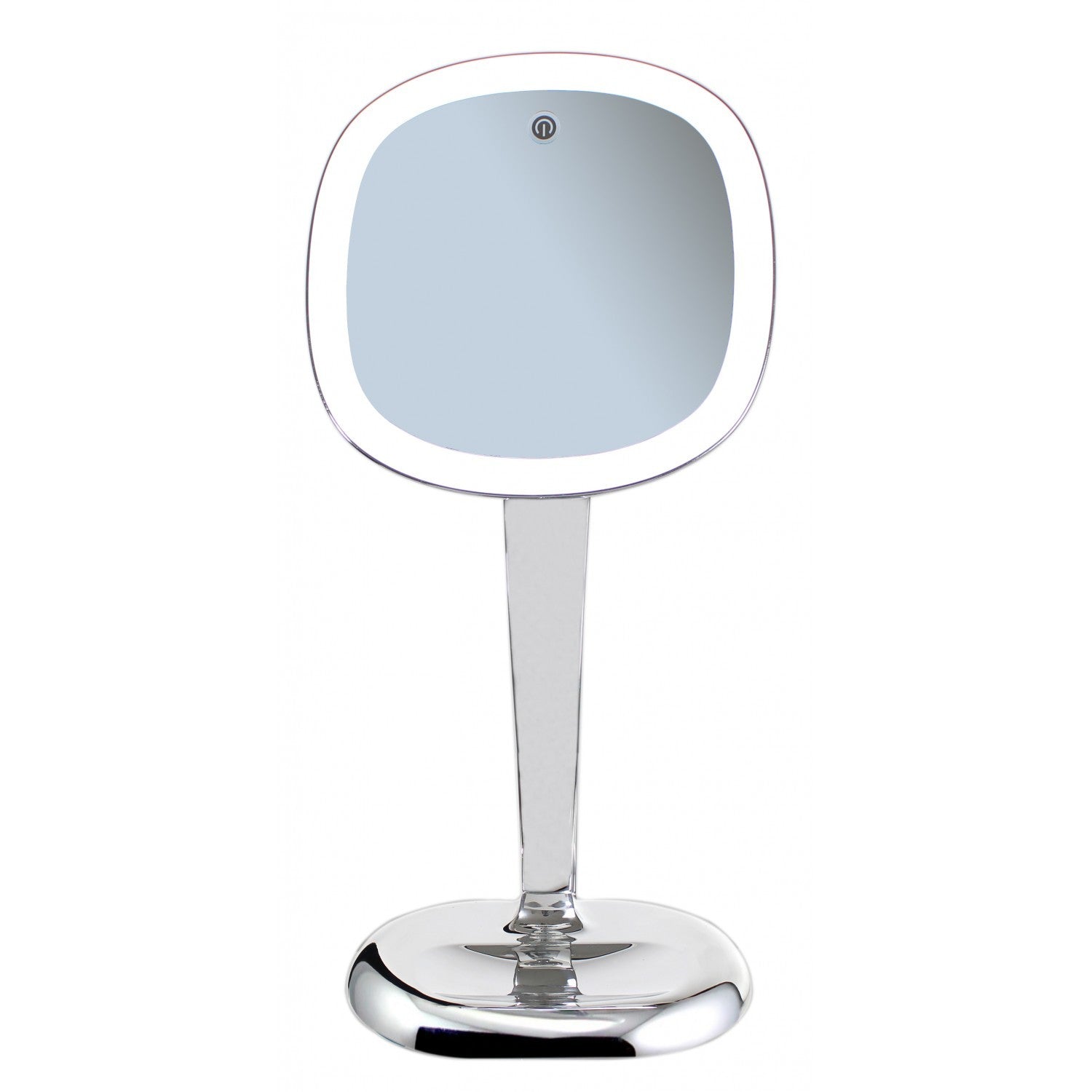 Specchio ingranditore x3 Monofacciale Quadrato Con ambientato in bagno moderno con specchio e accessori - Koh I Noor