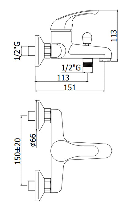 Paffoni Apollo 3 Apm3022 Miscelatore Vasca monocomando Italia Cromo