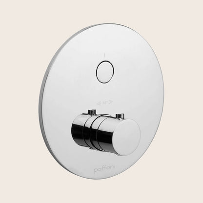 Paffoni Compact Box Cpt013cr Set Esterno doccia 1 funzione in opaco, vista frontale della maniglia e della bocca di...