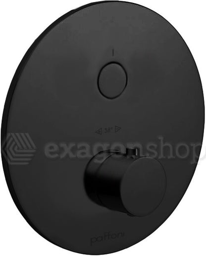 Paffoni Cpt013no Set Esterno doccia Termostatico 1 Funzione Senza Parte Incasso Nero Opaco