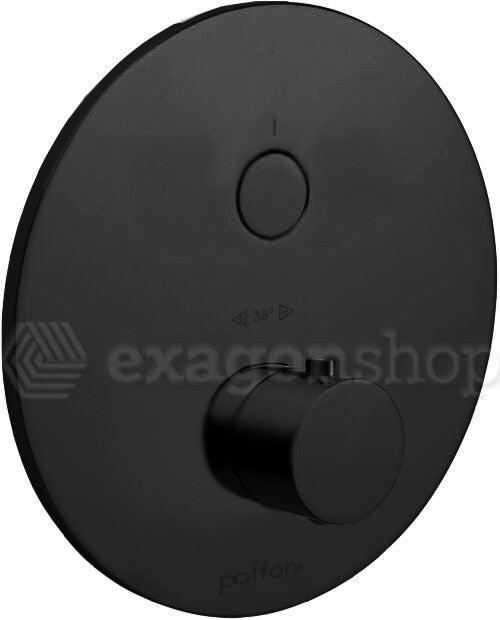 Paffoni Cpt013no Set Esterno doccia Termostatico 1 Funzione Senza Parte Incasso Nero Opaco