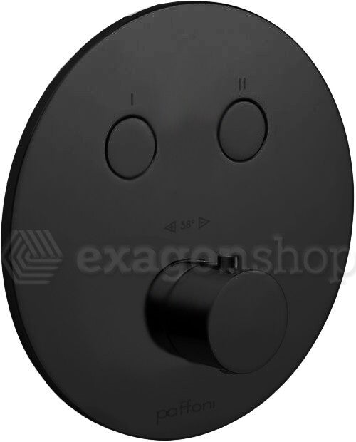 Paffoni Compact Box Cpt018no Set Esterno doccia 2 Funzioni, dettaglio ravvicinato della finitura e del marchio